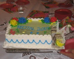 Music recital cake year 2008