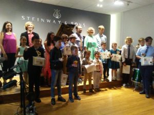 Music students received their trophies and certificates of achievements after recital