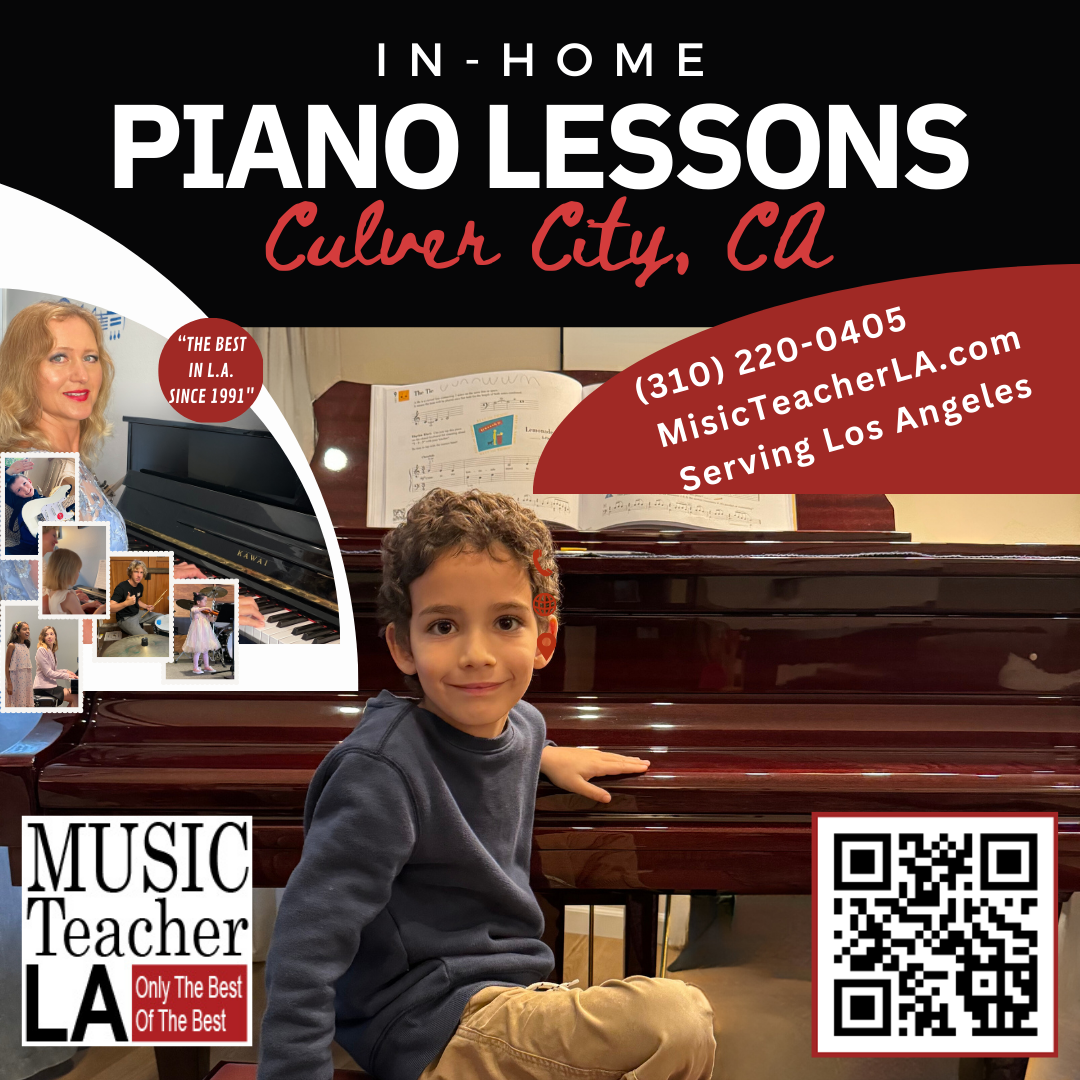 Expert CULVER CITY Piano Lessons InHome (310) 2200405