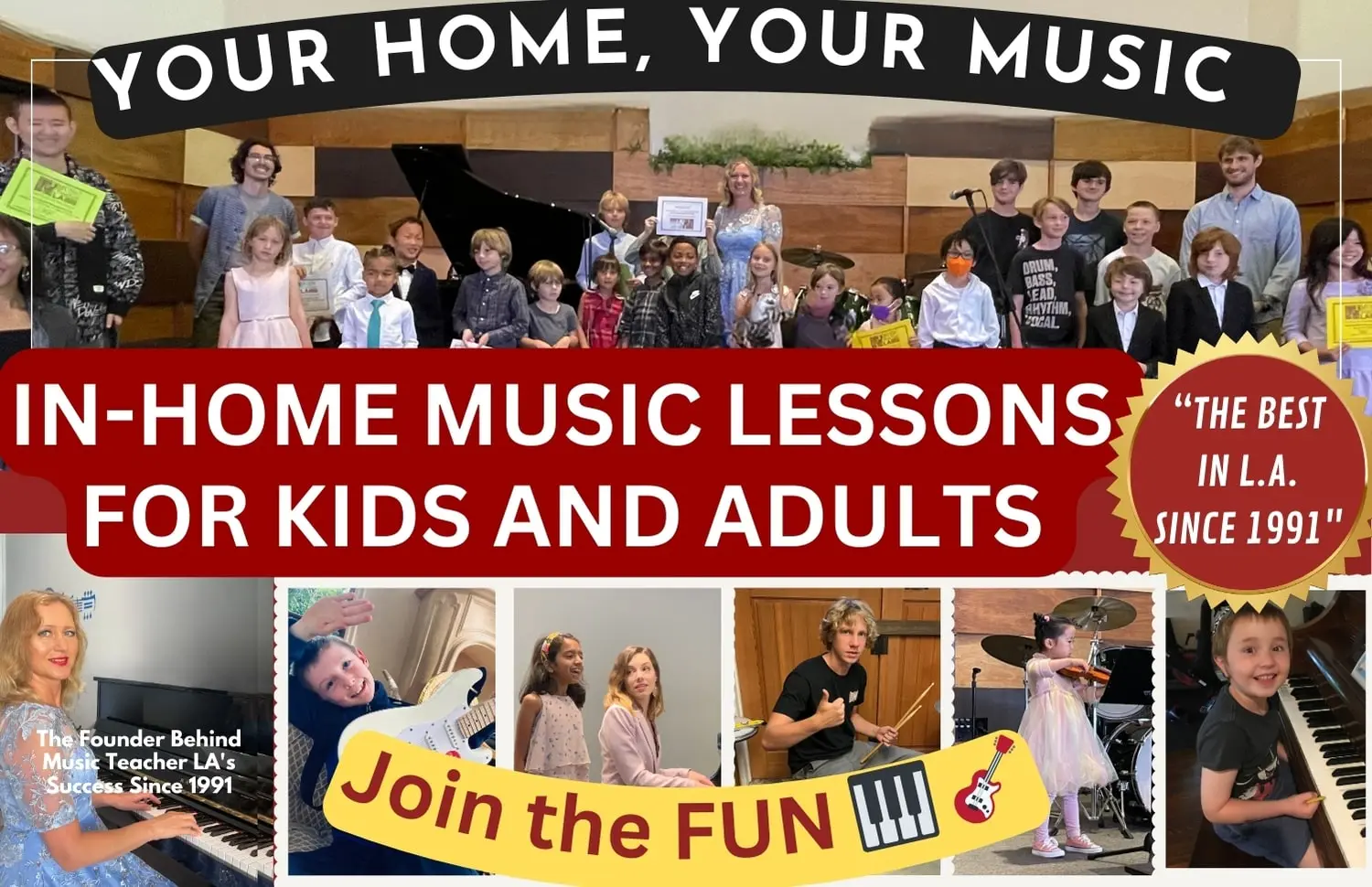 Best Music Lessons for All Ages and Skill Levels in Los Angeles