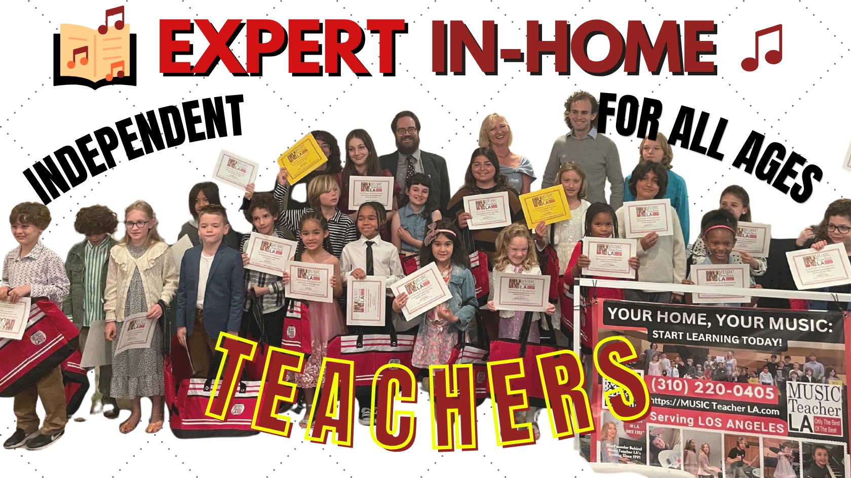 Music Teacher LA faculty- Expert in-home music instructors for all ages in Los Angeles